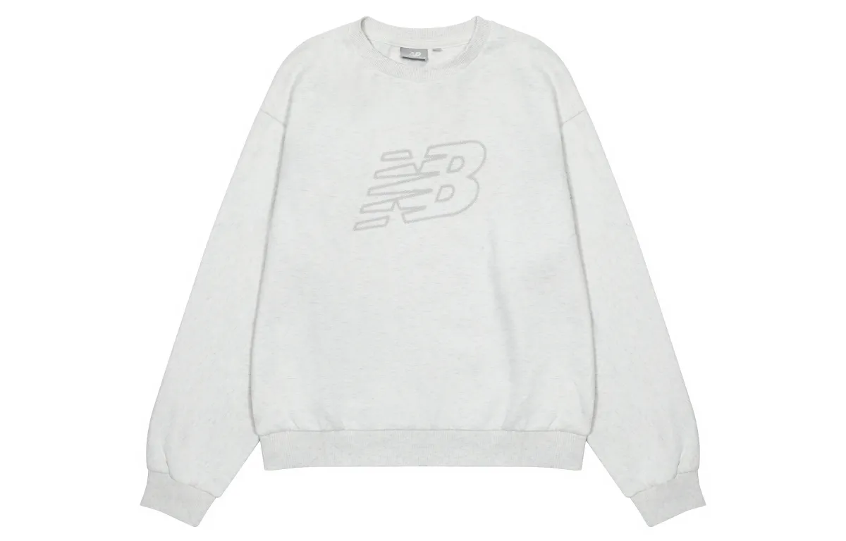New Balance Sweatshirt Fall Winter Women's Gray
