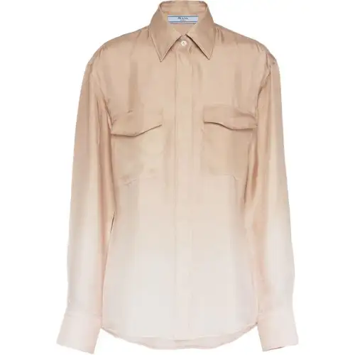 PRADA Gradient effect Silk Shirt
