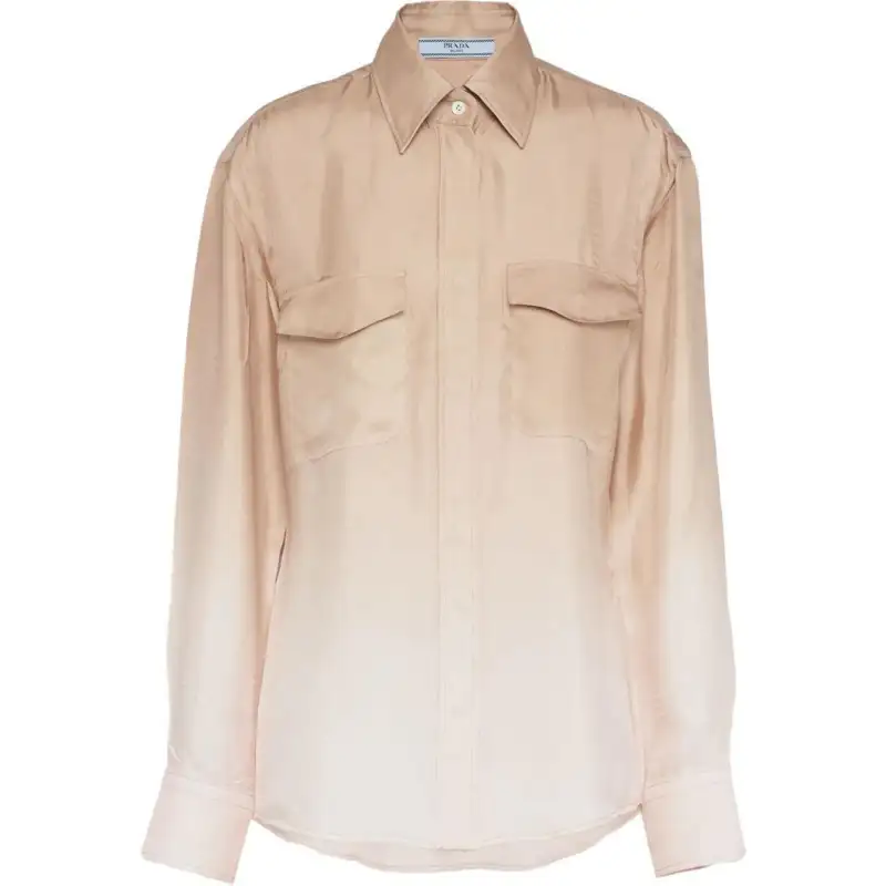 PRADA Gradient effect Silk Shirt
