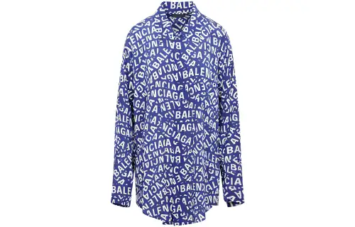 Balenciaga SS23 Shirt Loose Fit Women's Blue