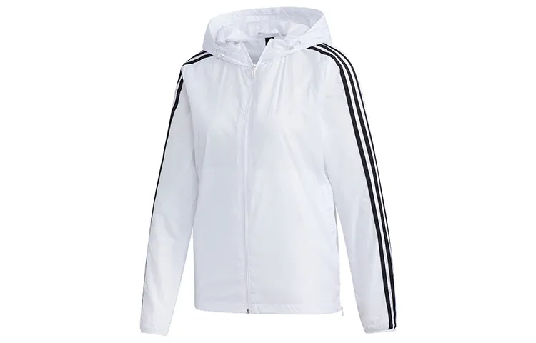 Adidas Jackets Women's White Hooded Moderate Other