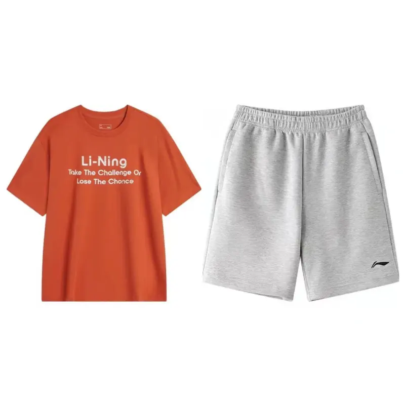 Li Ning Casual Sportswear Men's Crew Neck Moderate