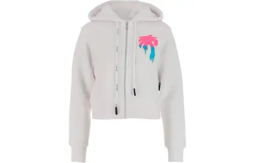 PALM ANGELS Logo print Cotton Hoodie