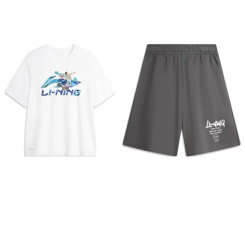 Li Ning Sports Fashion Collection Casual Sportswear Men's Standard White