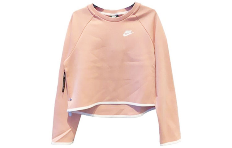 Женское худи Nike (розово-белое)