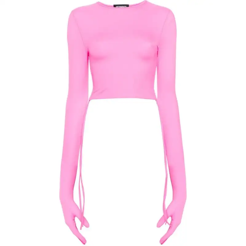 Vetements T Shirts Women's Pink Crew Neck Moderate Other