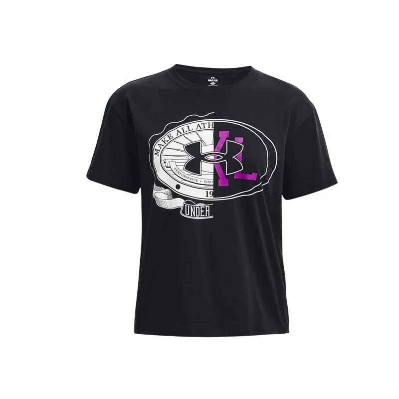 Under Armour Make All Drop Shoulder Sleeve T Shirt Women's Black