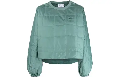 Adidas Originals Sweatshirts Women's Green Crew Neck Moderate Regular