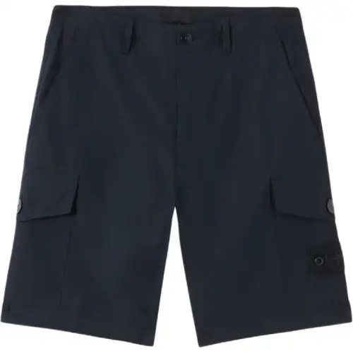 STONE ISLAND Ghost Logo Patch Shorts