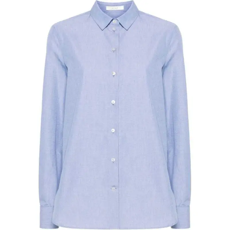 The Row Metis Curved Hem Shirt