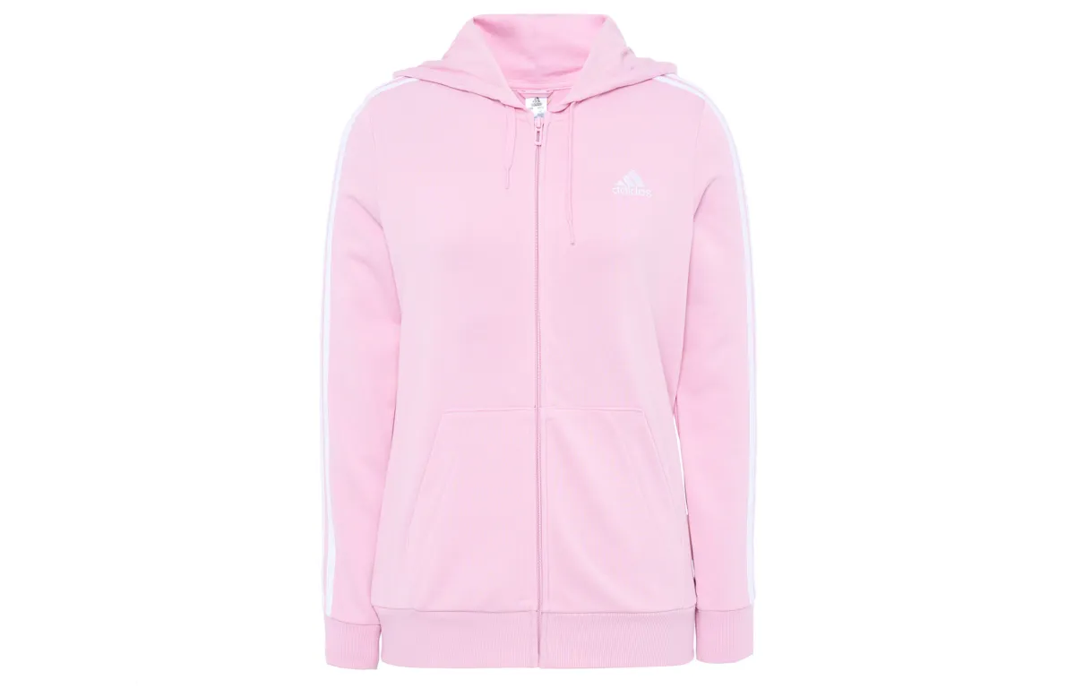 Adidas Essentials Full Zip Hoodie Jackets & Coats Women's Pink