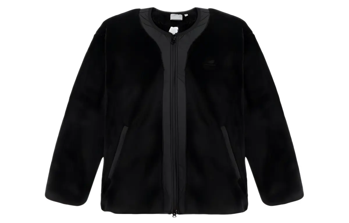 New Balance Patchwork Fleece Lined Windproof Thermal Jacket Women's Black