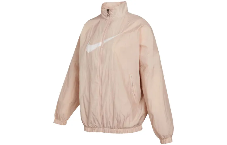 Nike Sportswear Essentials Jackets Women's Pink Stand Collar Moderate Other