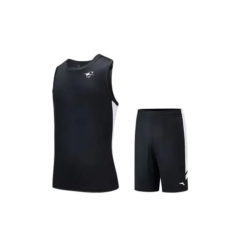 Anta Basketball Collection Basketball Suit Men's Basic Black