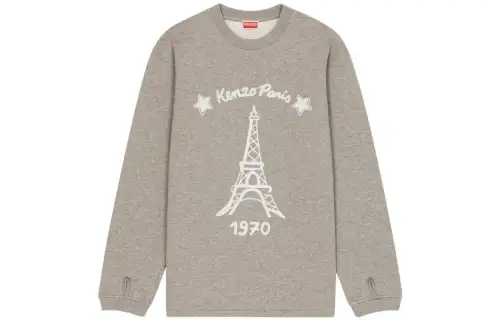 KENZO X Nigo Holiday Season Sweatshirts Women's Gray Crew Neck Moderate