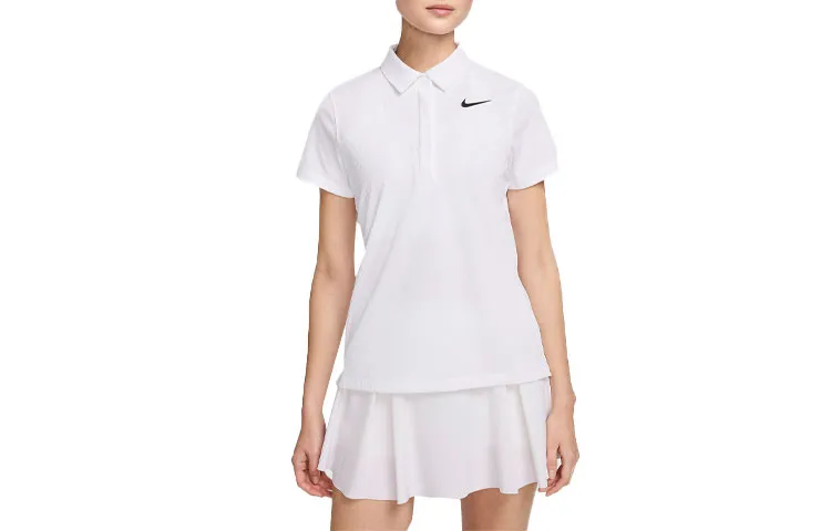 Nike Women's Dri FIT ADV Short Sleeve Golf Polo Shirt Women's White