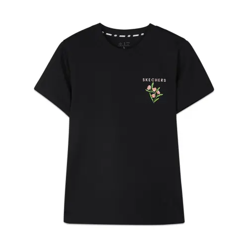 Skechers T Shirt Women's Carbon Black