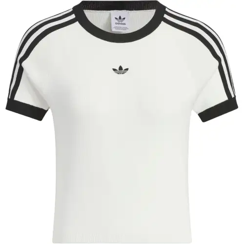 adidas originals 3-Stripes Graphic Knit T-shirt White