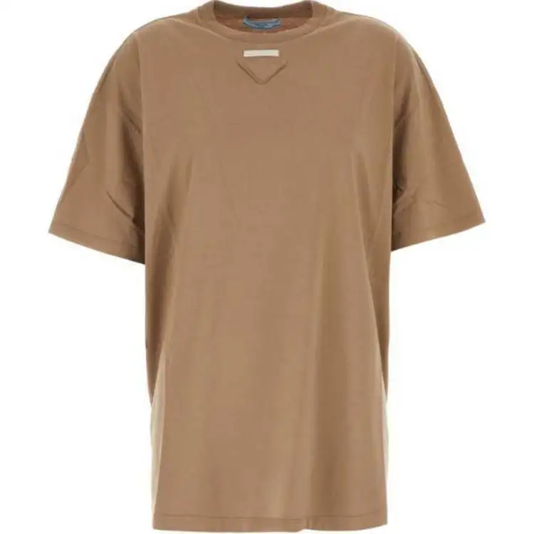 PRADA Logo Triangle Crewneck T Shirt