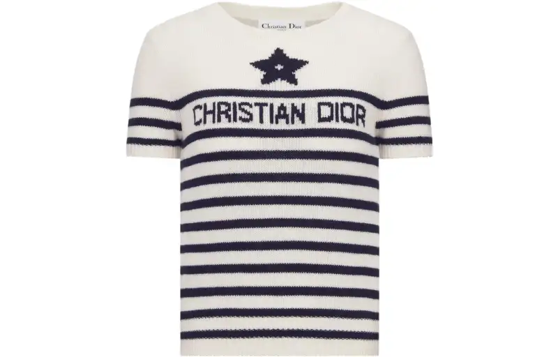 DIOR Knitwear Women's White Crew Neck Moderate Other
