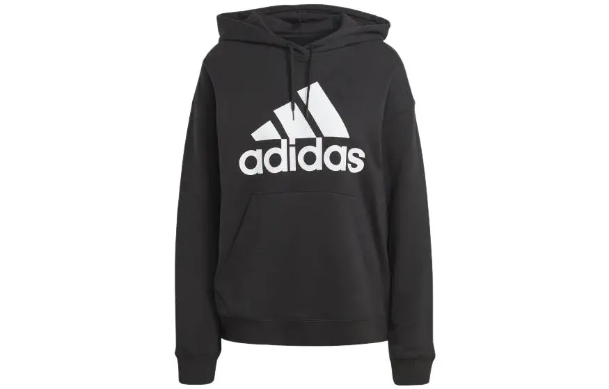 Adidas Sweatshirts Women's Black Hooded Moderate Regular