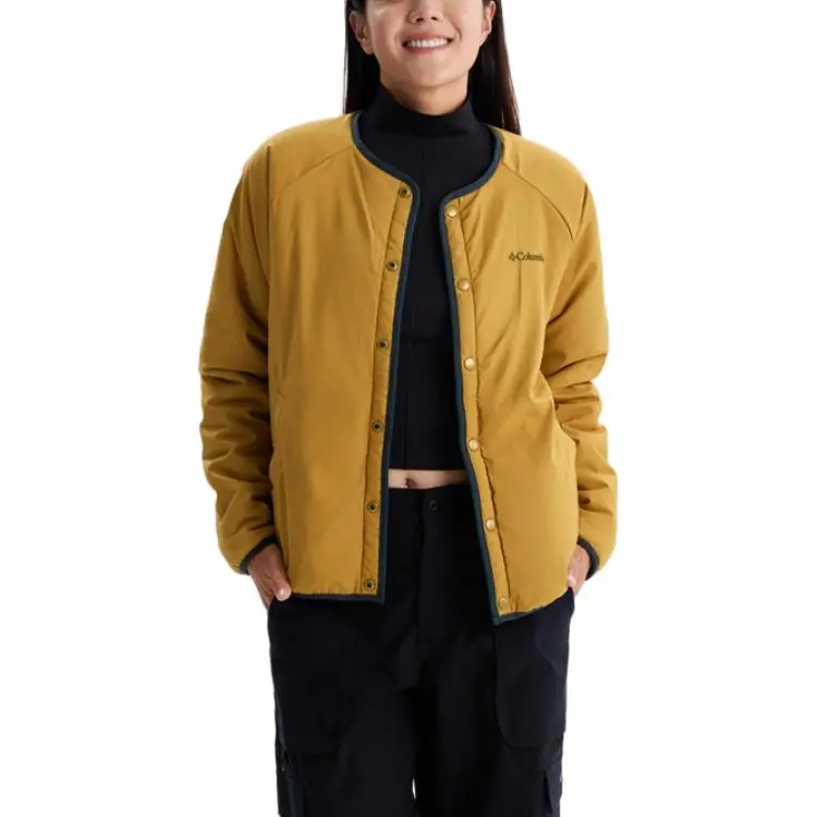 Columbia Jackets Women's Brown Crew Neck Moderate Other