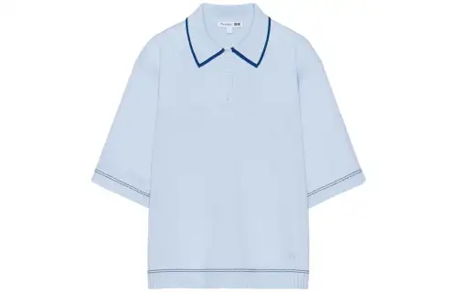 UNIQLO X JW Anderson Uniqlo Jw Anderson Co Branded Series Knitwear Women's Light Blue Polo Collar Moderate Other