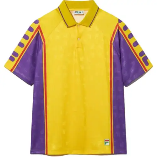 FILA Polo Shirts Unisex Yellow Lapel Moderate