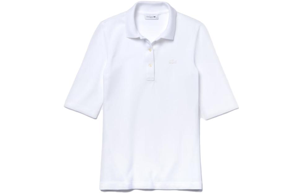 Lacoste logo-embroidered cotton polo shirt