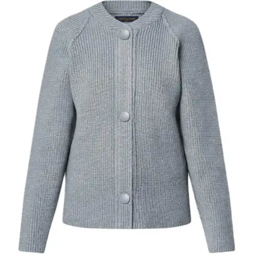 LOUIS VUITTON Ribbed Knit Cardigan
