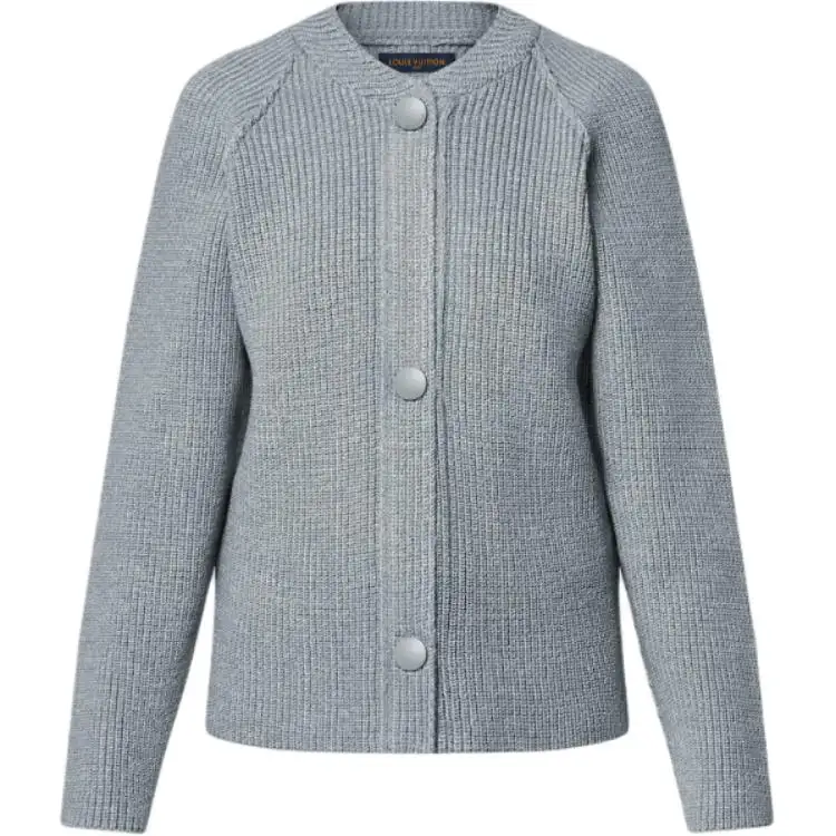 LOUIS VUITTON Ribbed Knit Cardigan