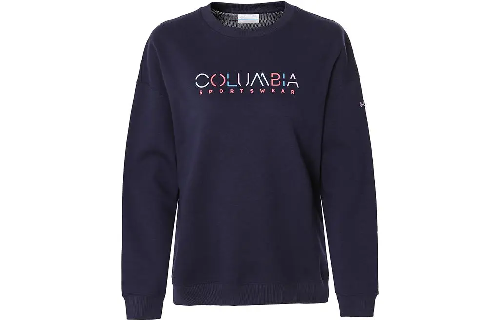 Columbia Sweatshirts Women's Navy Blue Crew Neck Moderate Regular