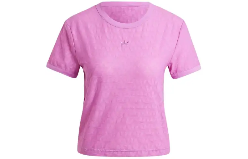 Adidas Originals Fashion Monogram Lace Cropped Tee
