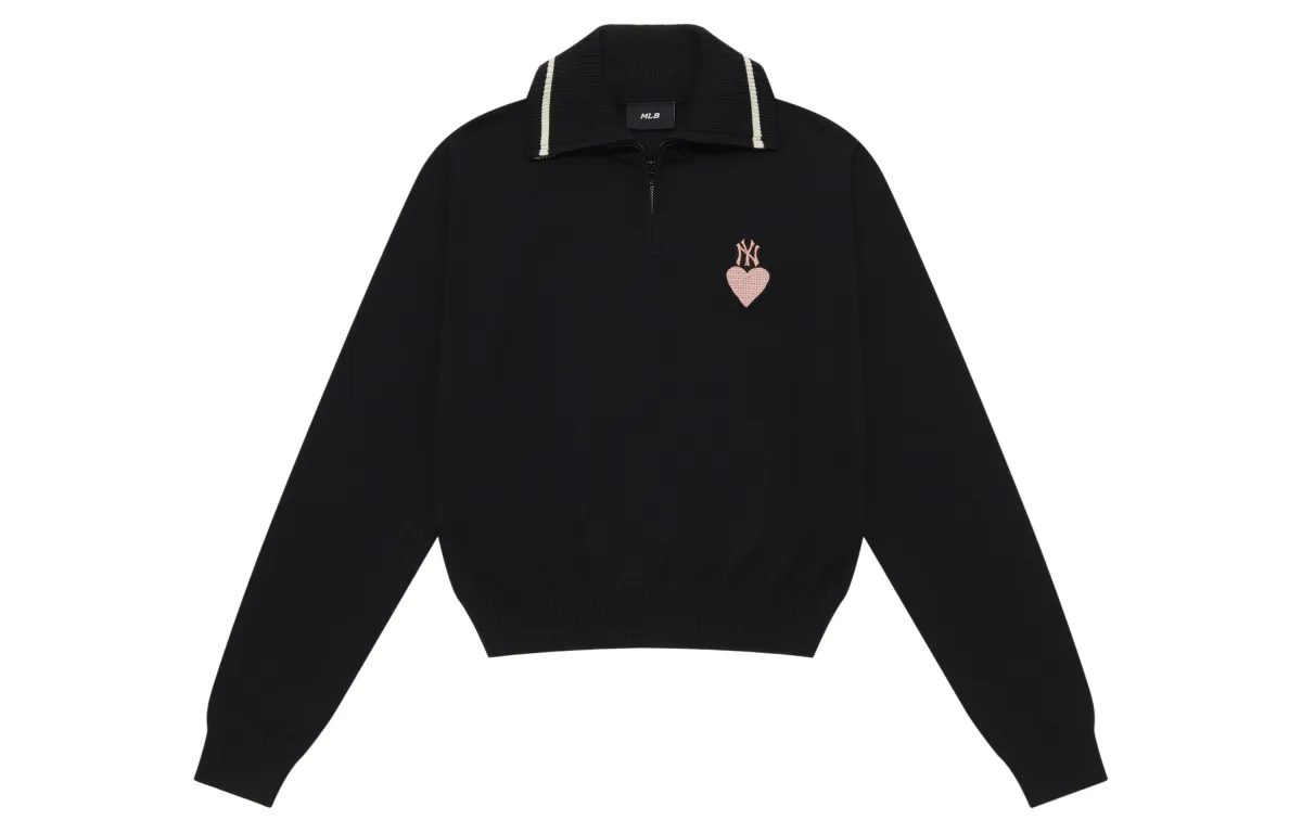 MLB Heart Knitwear Women's Black