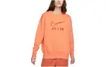 Nike Sweatshirts Women's Orange Crew Neck Moderate Regular