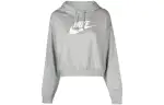 Nike Sweatshirts Women's Light Gray Hooded Moderate Regular