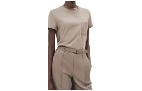 HERMES T Shirts Women's Umber Crew Neck Moderate Other