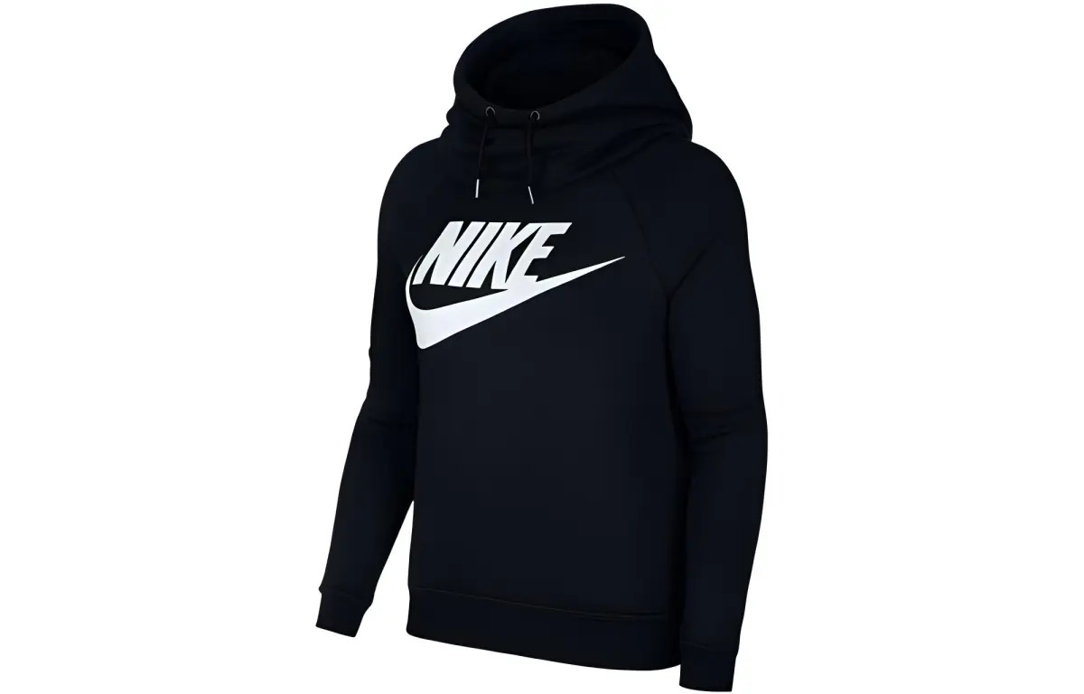 Nike Sweatshirts Women's Black Hooded Moderate Regular