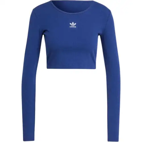 Adidas Originals Essentials Ribbed Crop Long Sleeve Tee