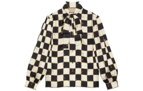 GUCCI Shirts Women's Black/White Moderate Shirt