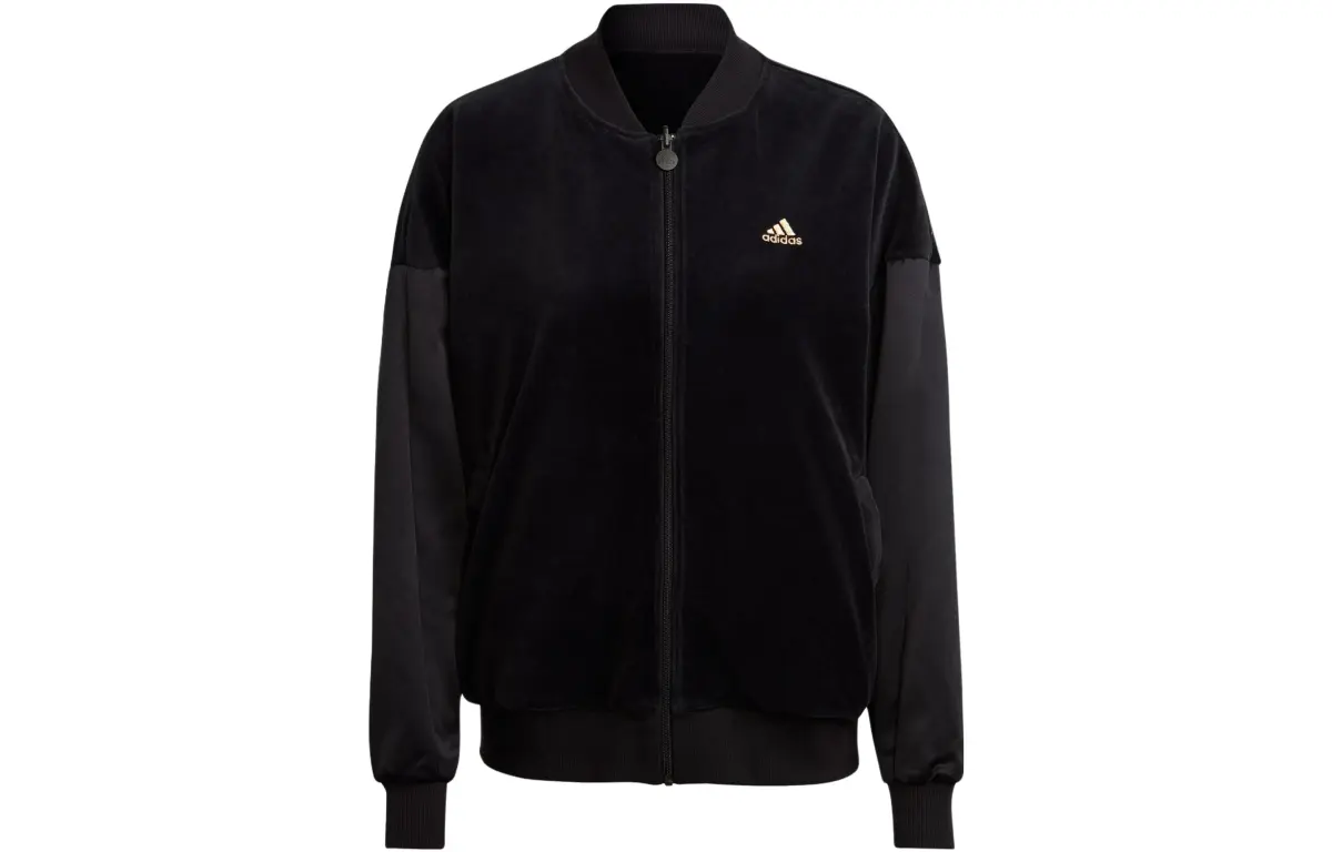Adidas Embossed Monogram Reversible Jackets & Coats Women's Black