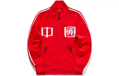 ANTA Variety Training Collection Jackets Women's Red Stand Collar Moderate