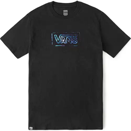Vans T Shirts Women's Black Crew Neck Moderate Straight Fit