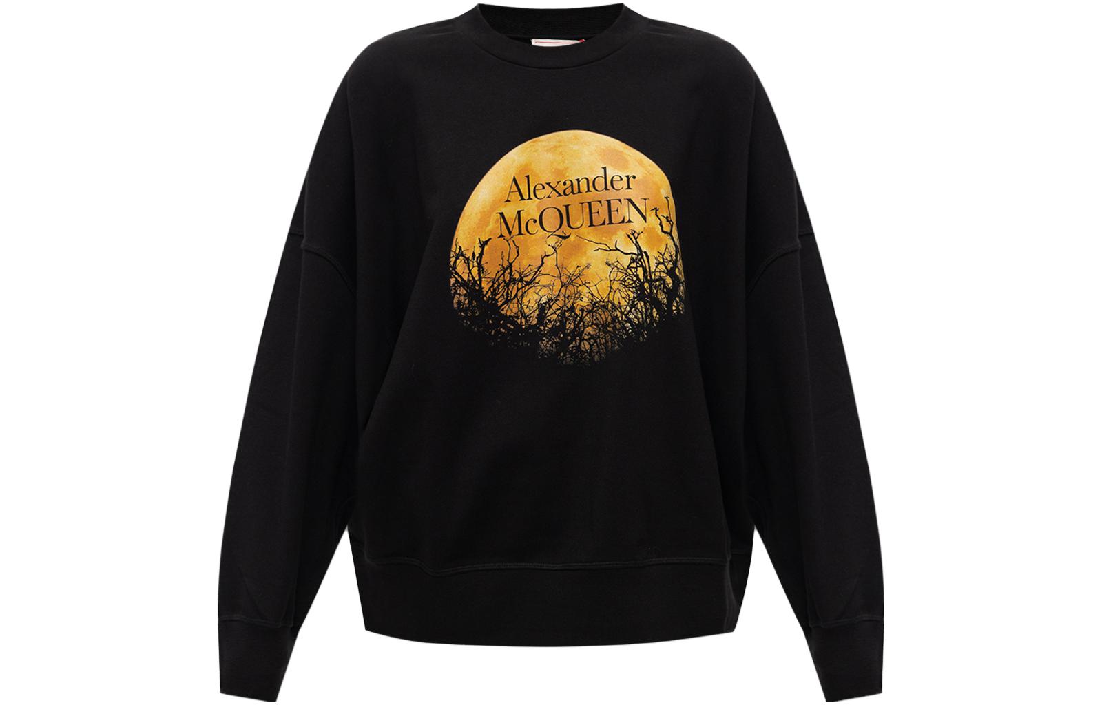 Женское худи Alexander McQueen (черное)