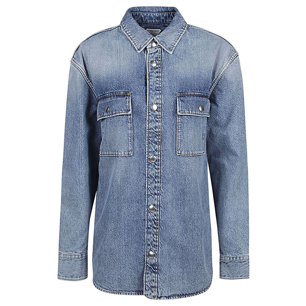 Bottega Veneta Vintage Medium Indigo Denim Shirt