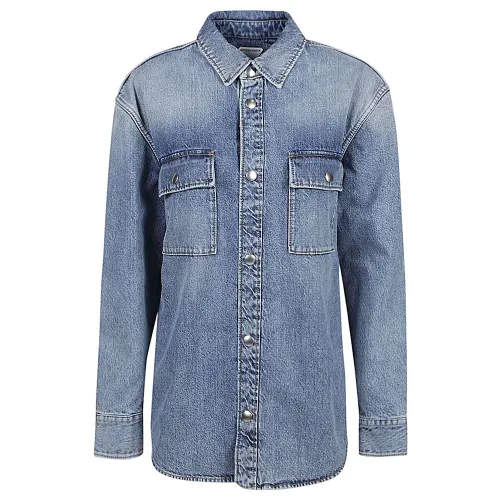 Bottega Veneta Vintage Medium Indigo Denim Shirt