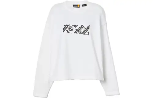 Timberland Sweatshirts Women's White Crew Neck Moderate