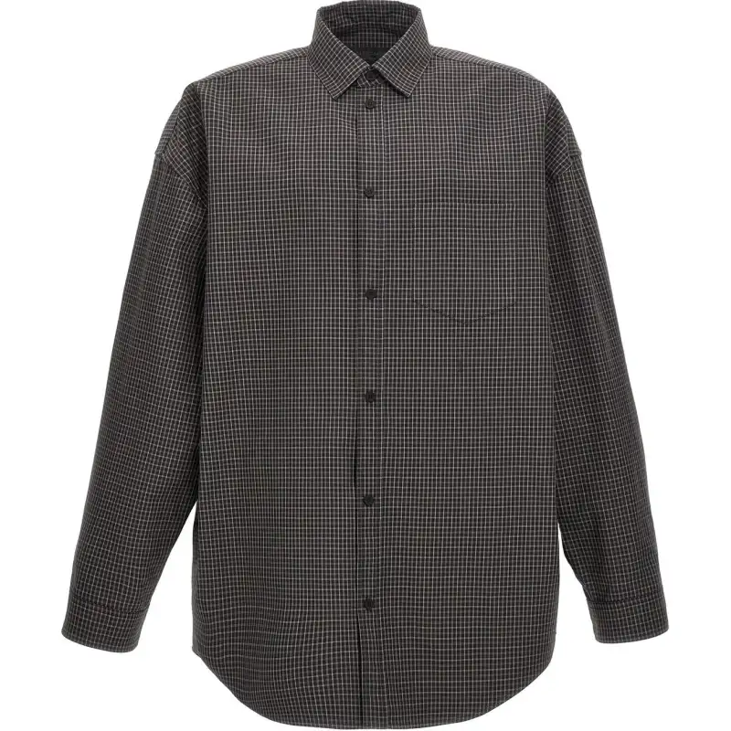 Balenciaga Checked Oversized Shirt