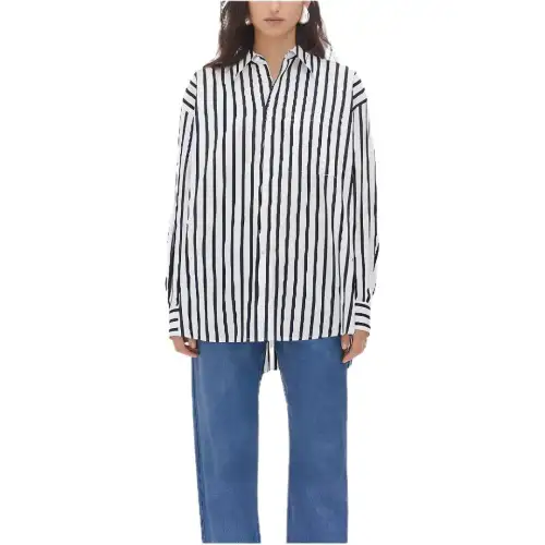 Bottega Veneta Shirts Women's Dark Blue Lapel Moderate Other