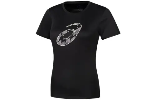 ASICS T Shirts Women's Black Crew Neck Moderate Other